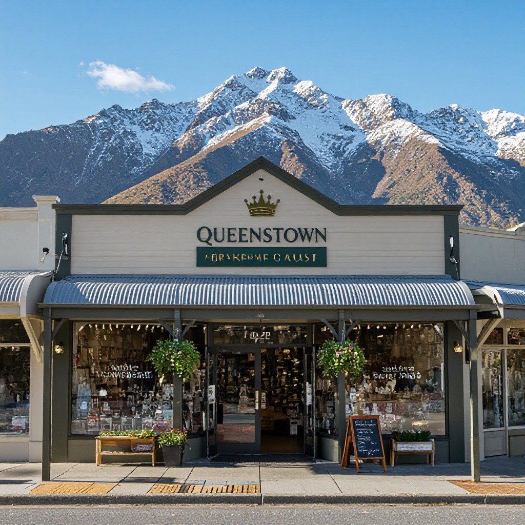 Local Queenstown business storefront
