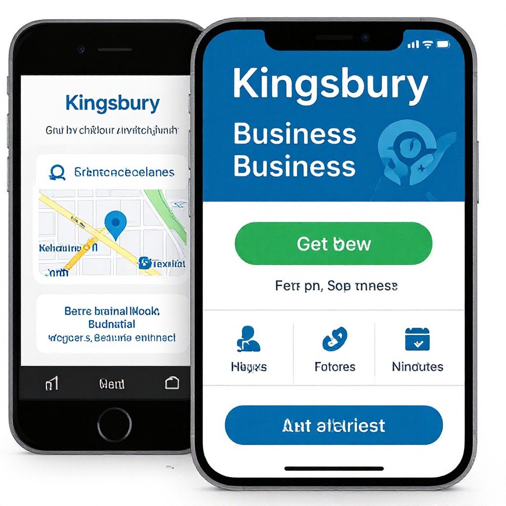 Kingsbury website on mobile