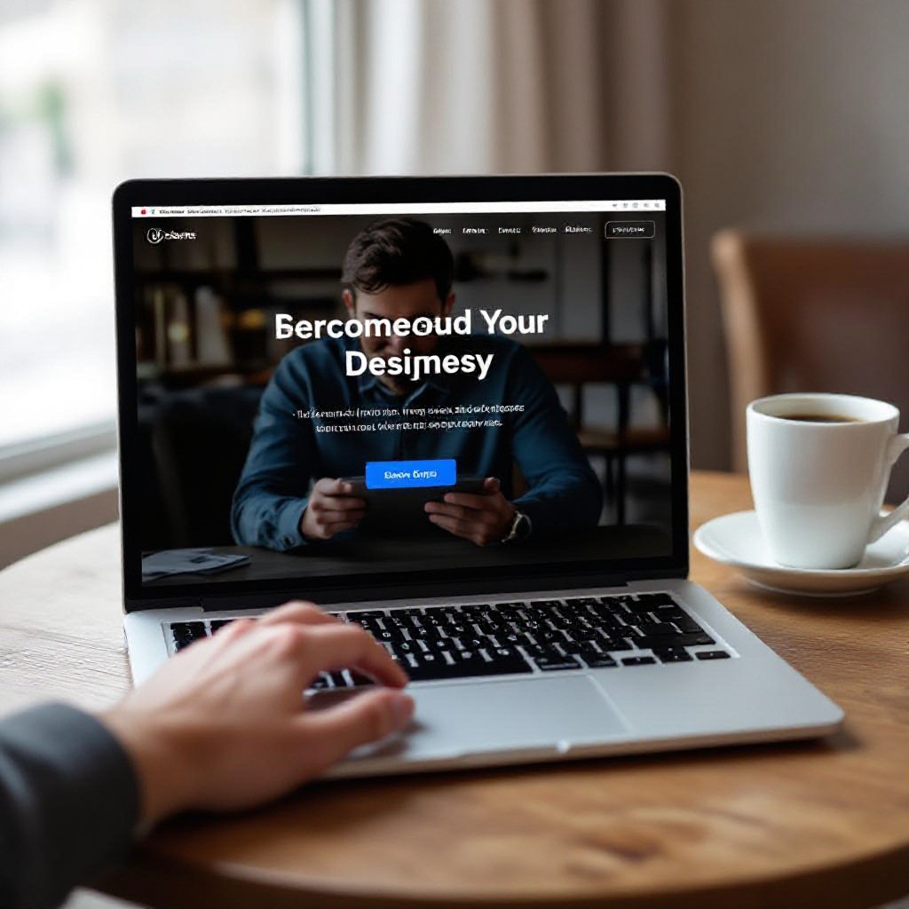 Build a free website on laptop