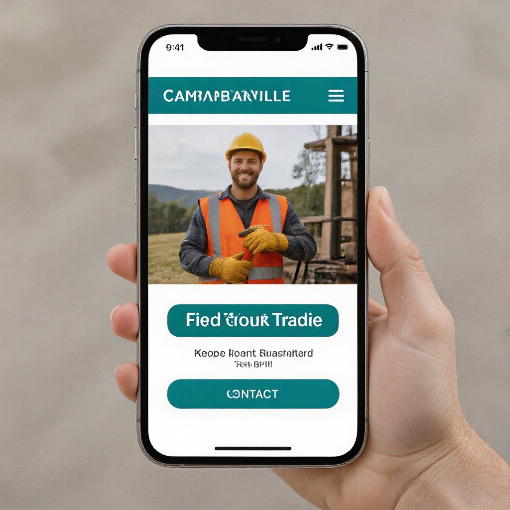 Cambarville website on mobile