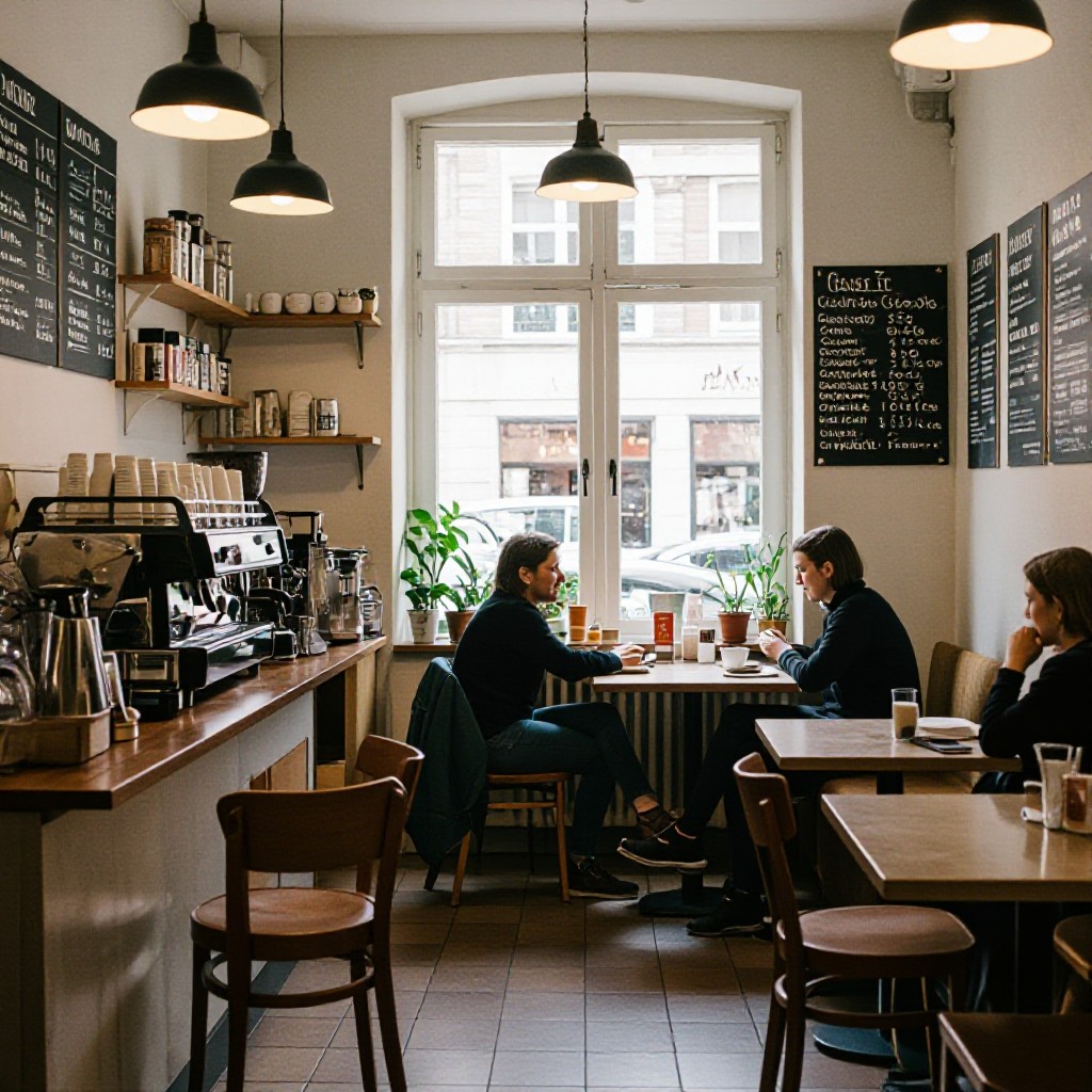 Local cafe website example