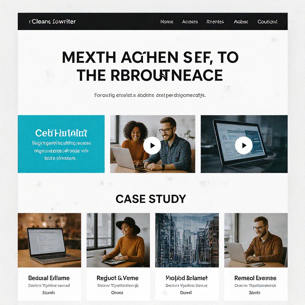 Copywriter homepage example