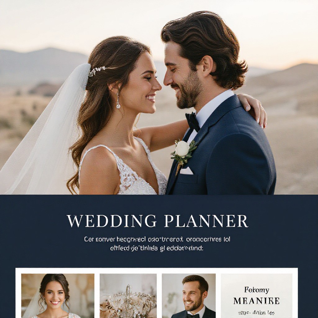 Elegant wedding planner template