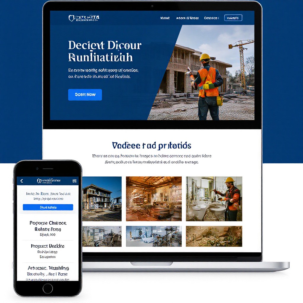 contractor website preview