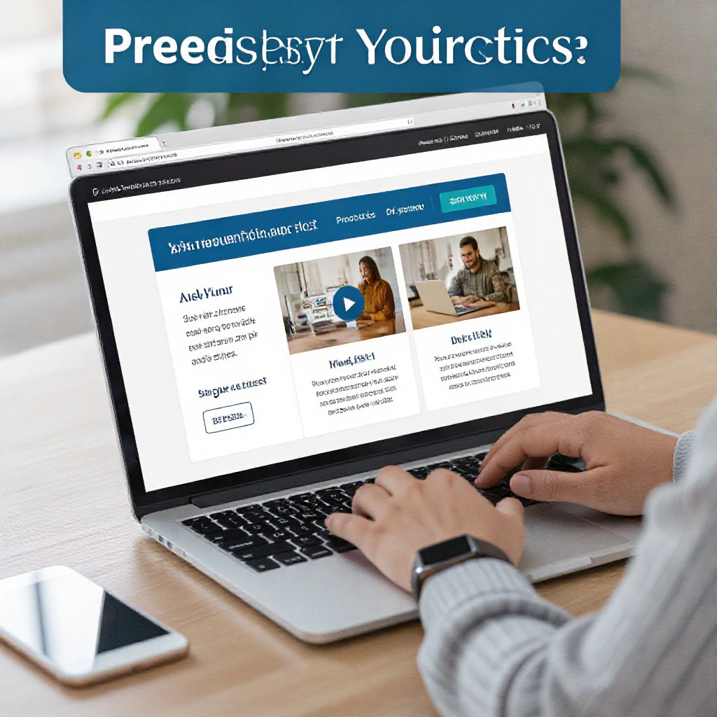 designing a free website on laptop