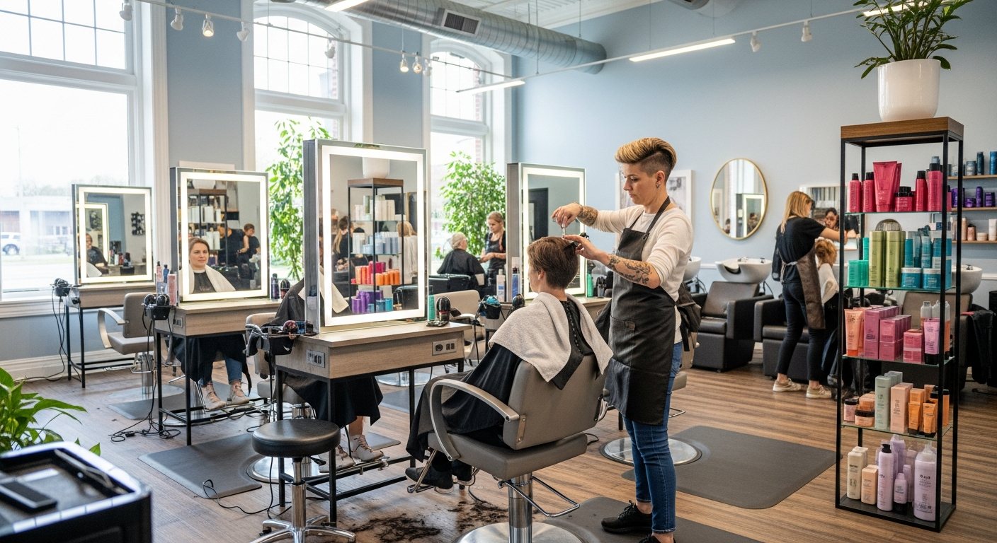 Salon website example