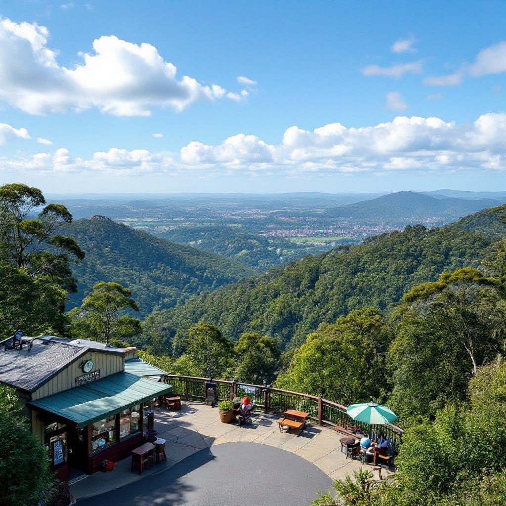 Mount Dandenong local business and view
