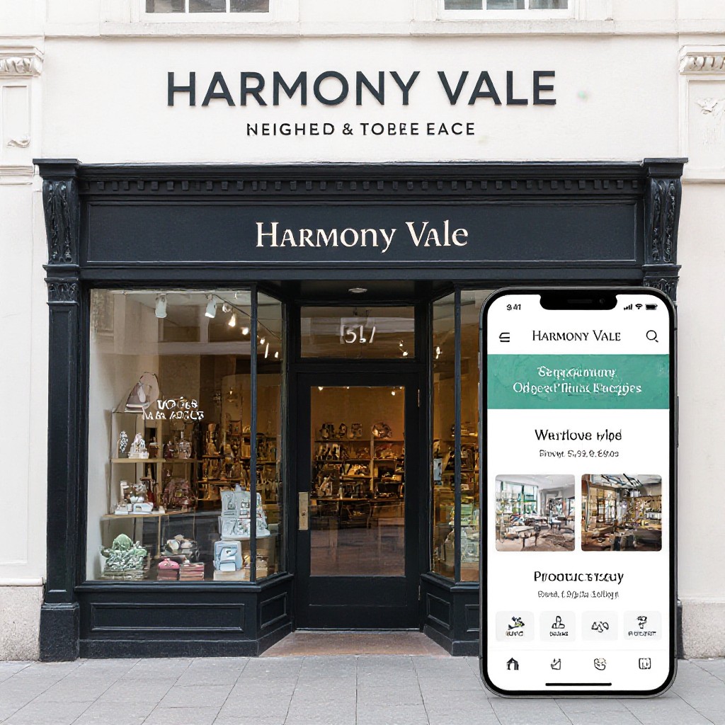 Harmony Vale local business website preview