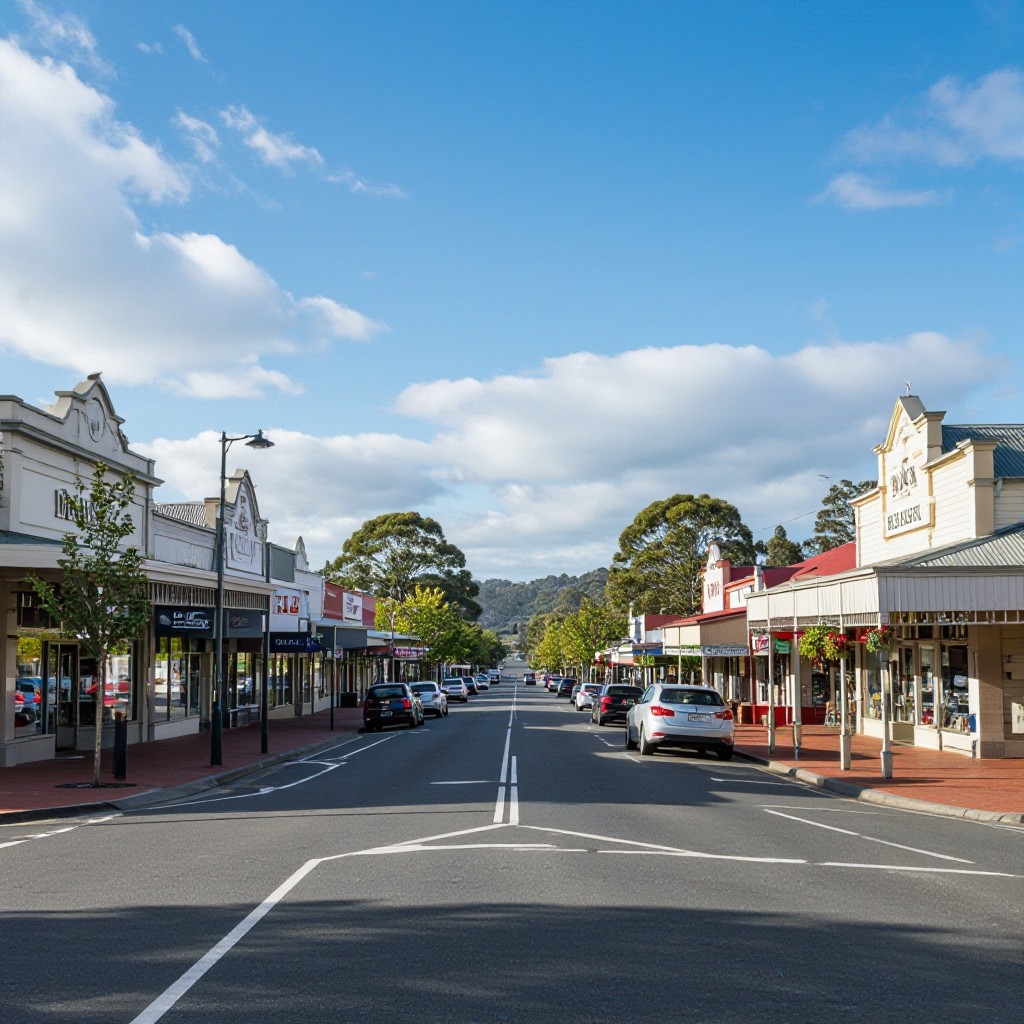 Monbulk main street and local businesses