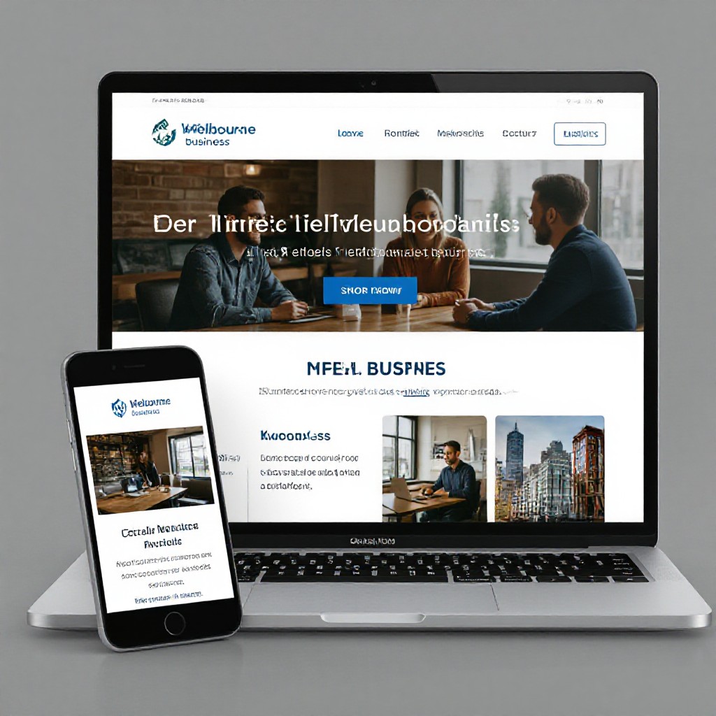 Darebin business website preview on mobile and laptop