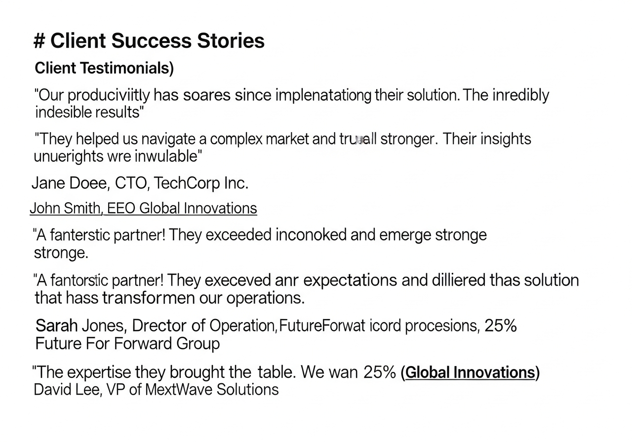 testimonials example