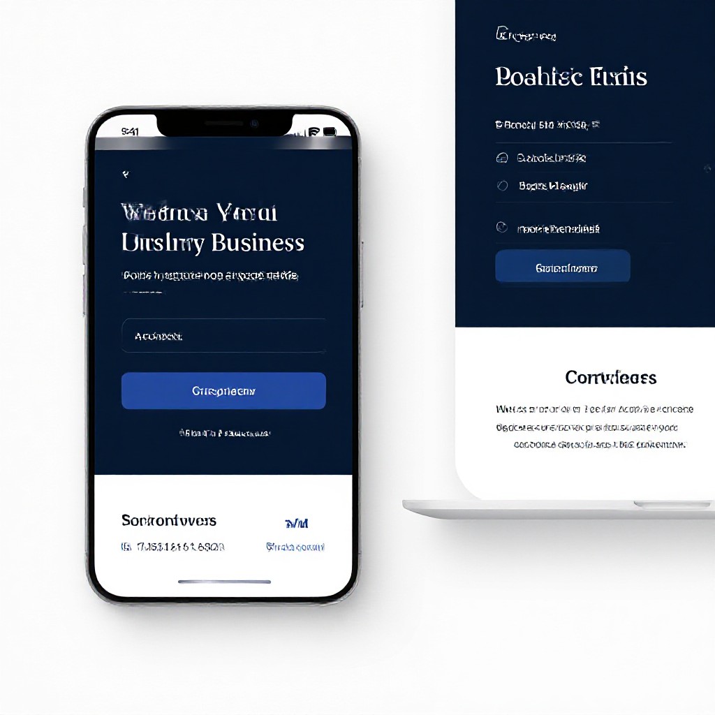 Small business website preview