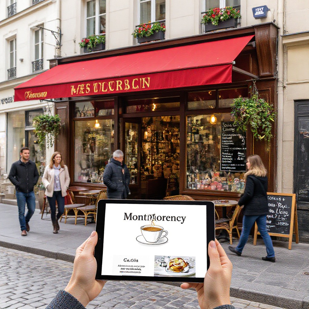 Montmorency cafe website example