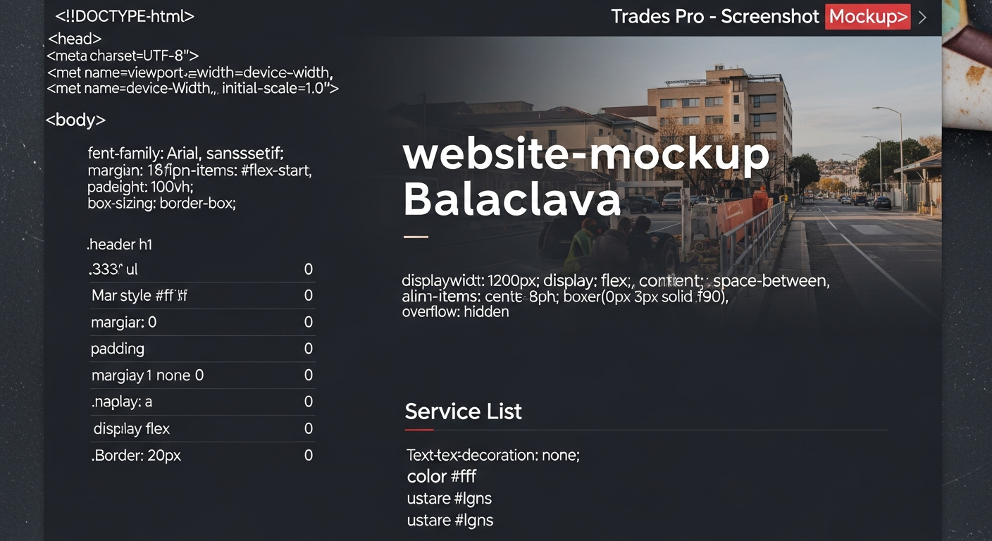 Trades website Balaclava
