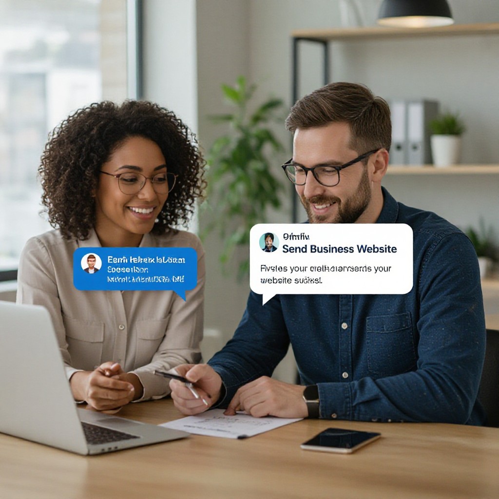 Text-in web support via WhatsApp