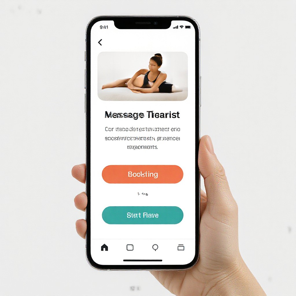 massage website on phone