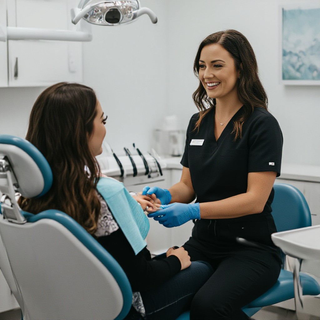 Thomastown dentist greeting patient