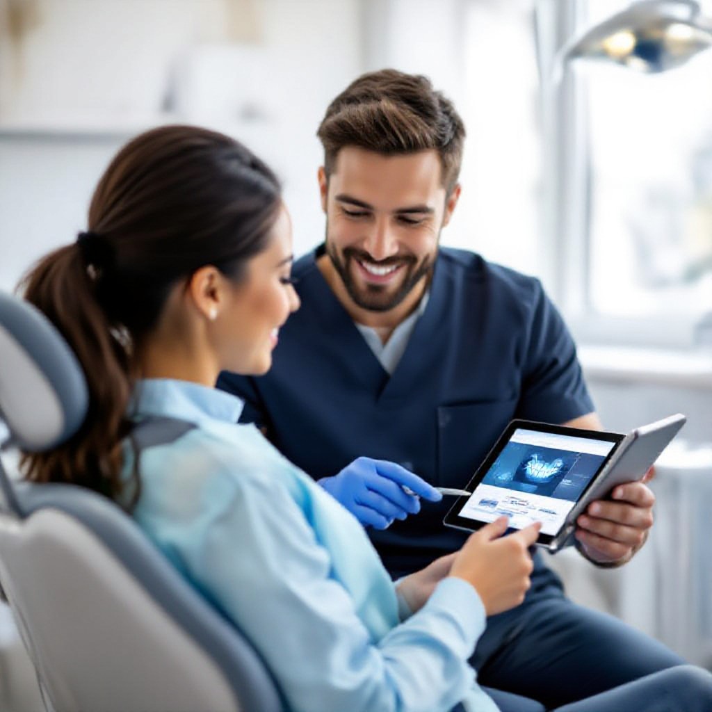 Dental clinic website mockup