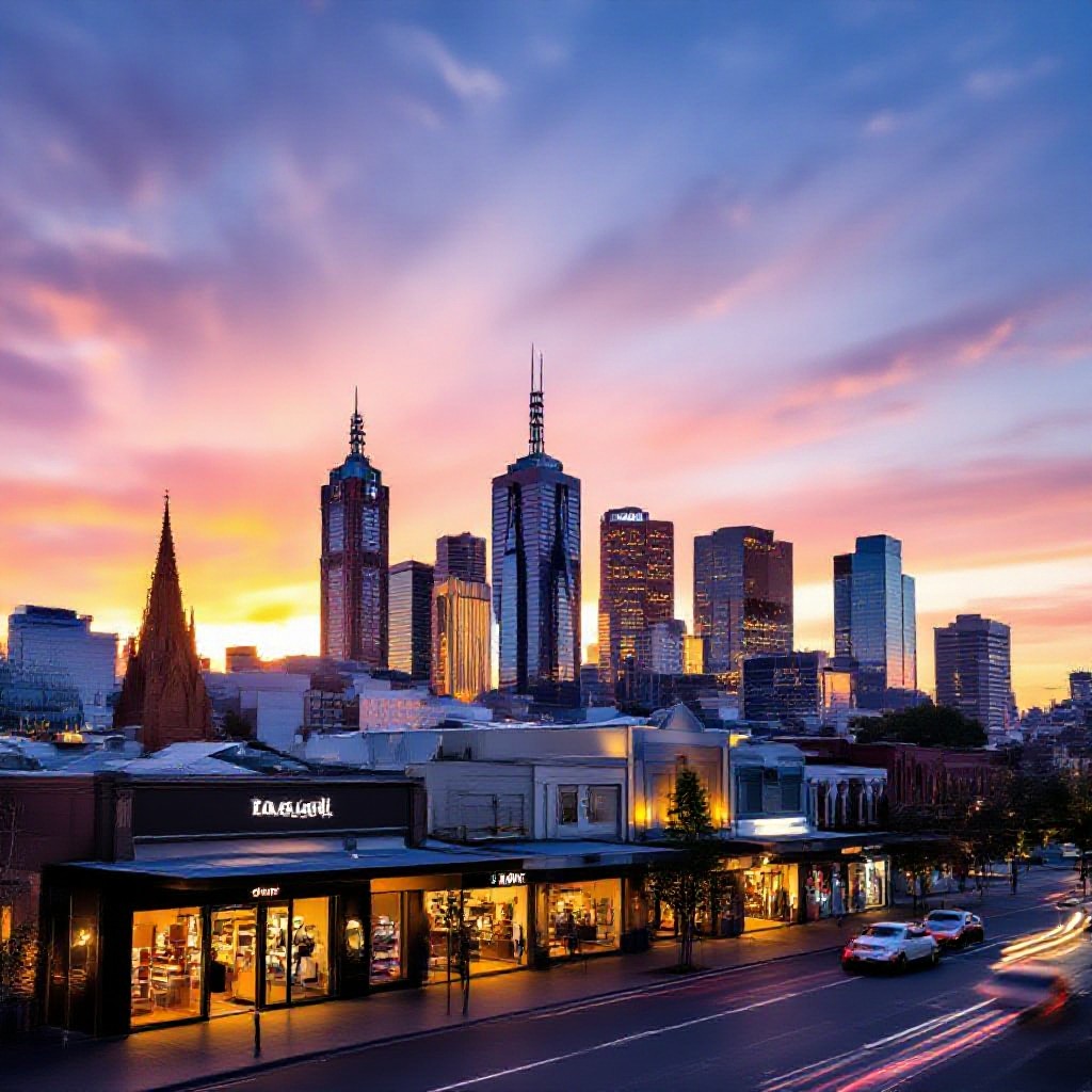 Melbourne city skyline