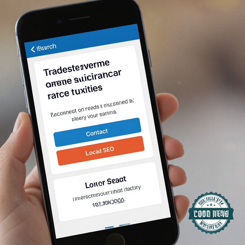 Trades website mobile preview