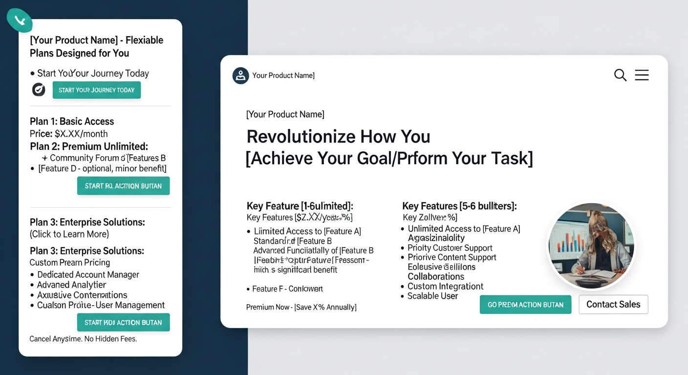 subscription landing page preview
