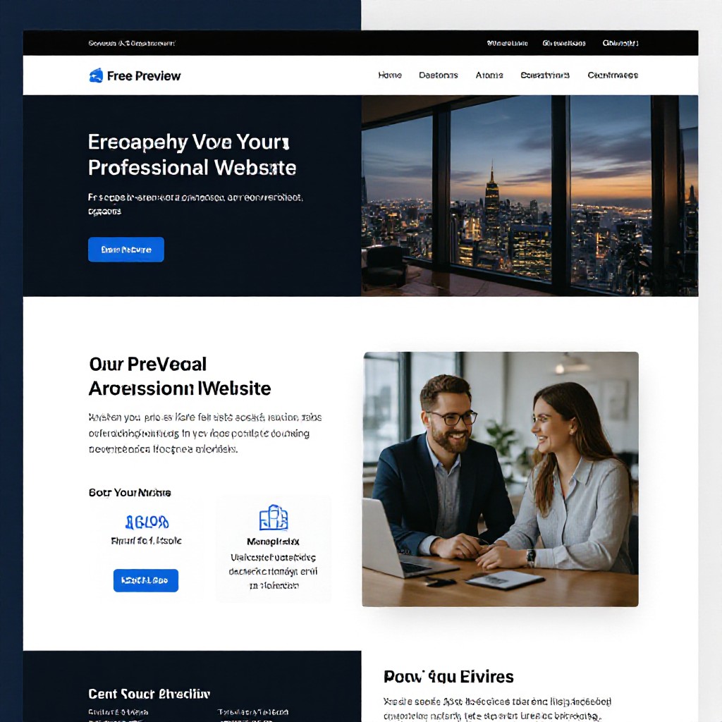 free website preview vs managed site