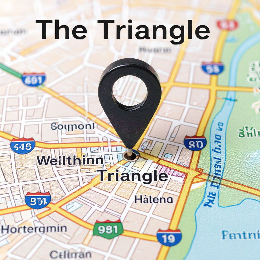 Local map of The Triangle