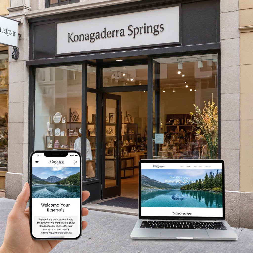 Konagaderra Springs local business website preview