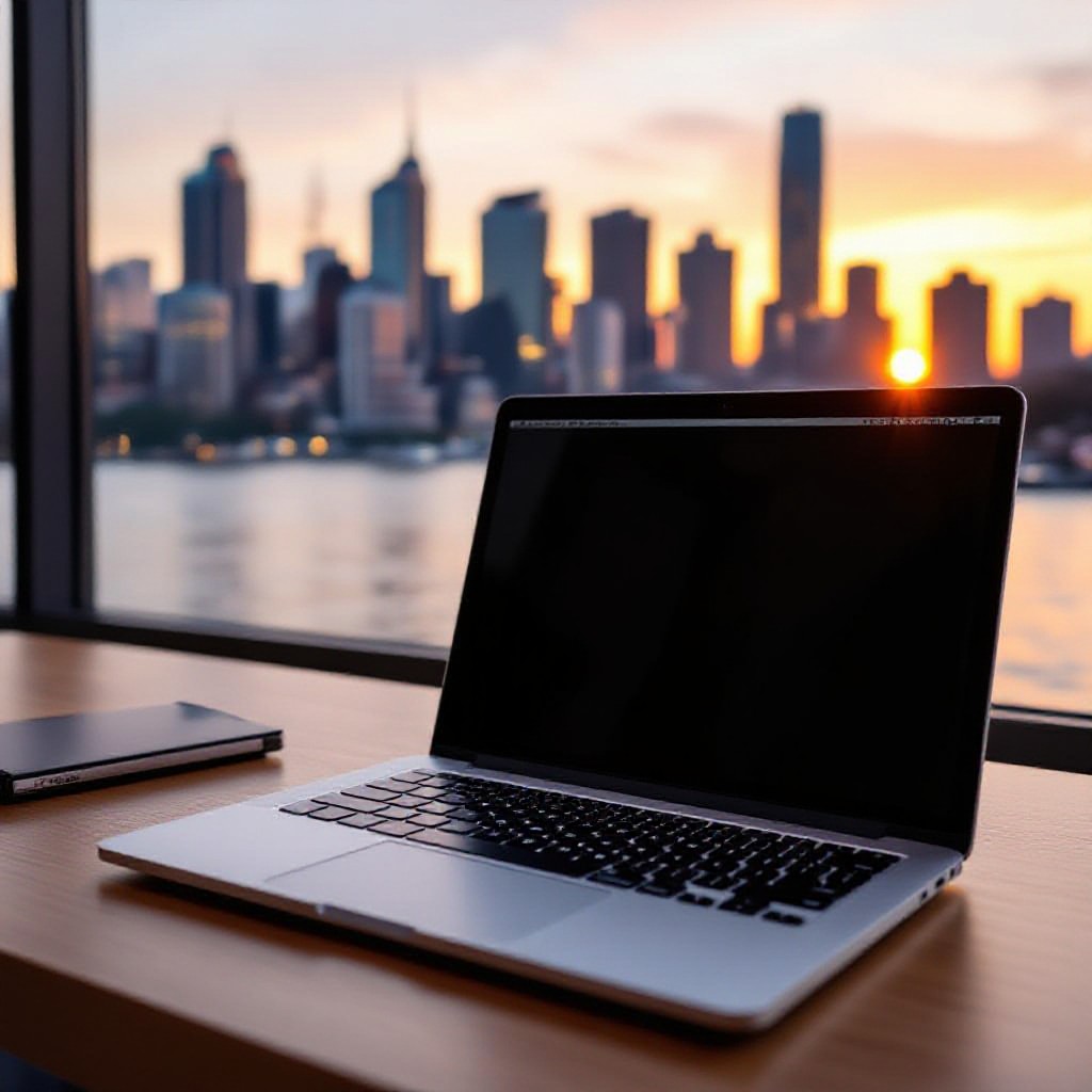Sydney skyline and workspace