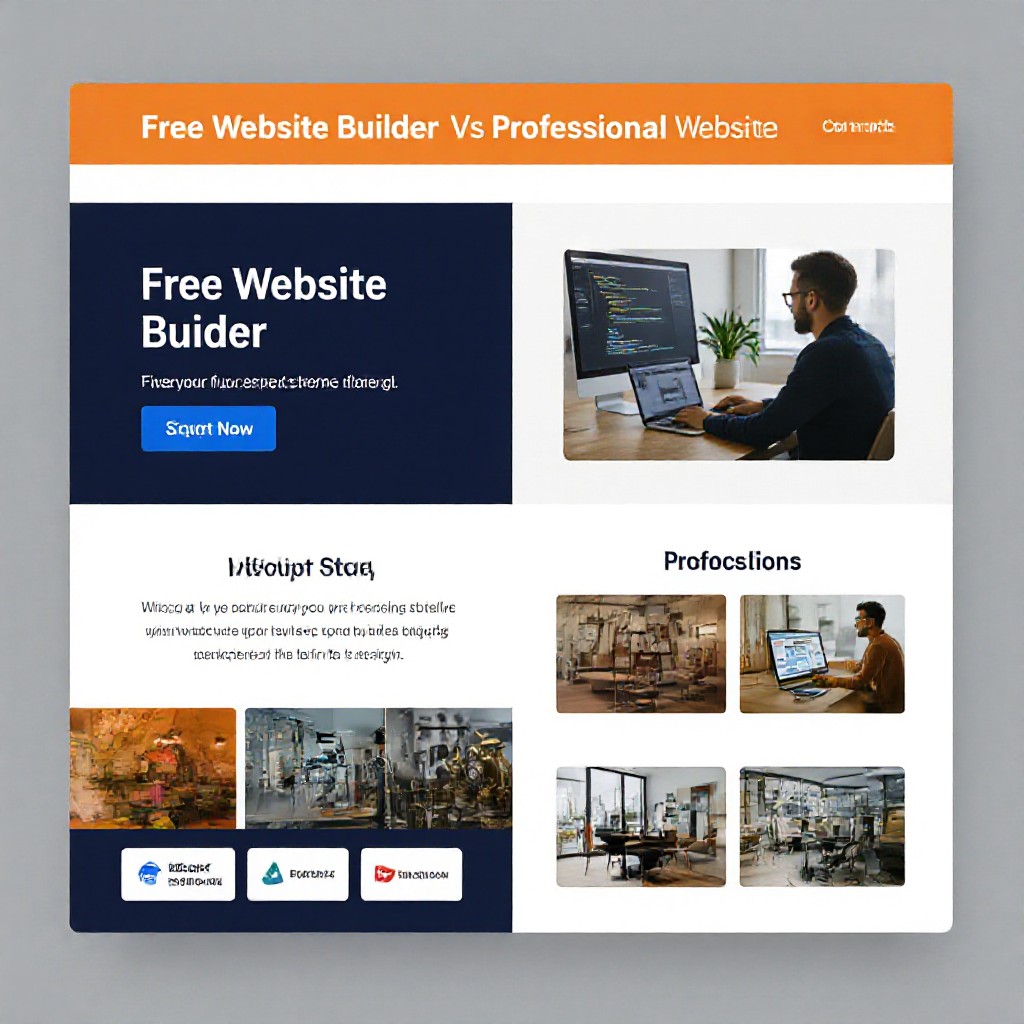 Comparison free website builder vs professional preview