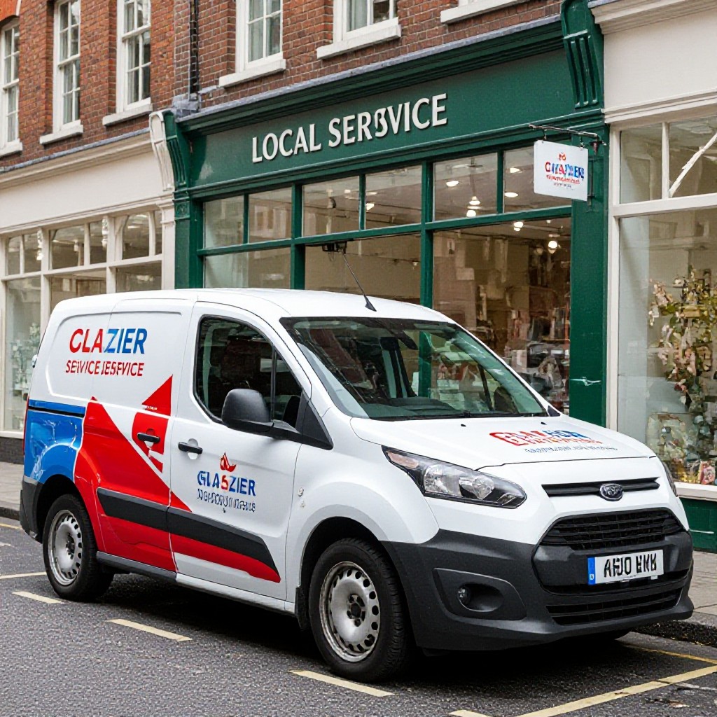 Glazier van local service area