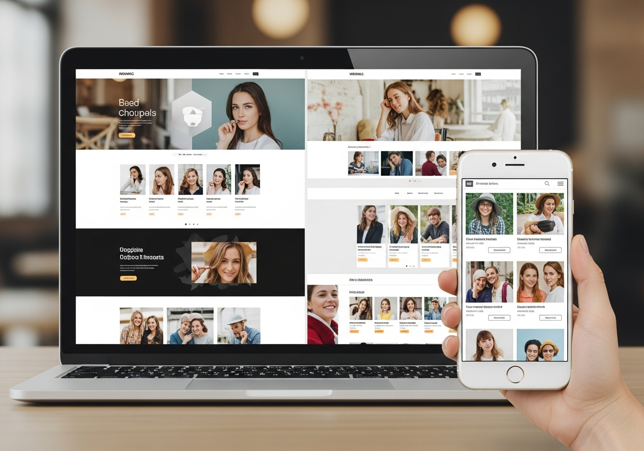 free website builders collage