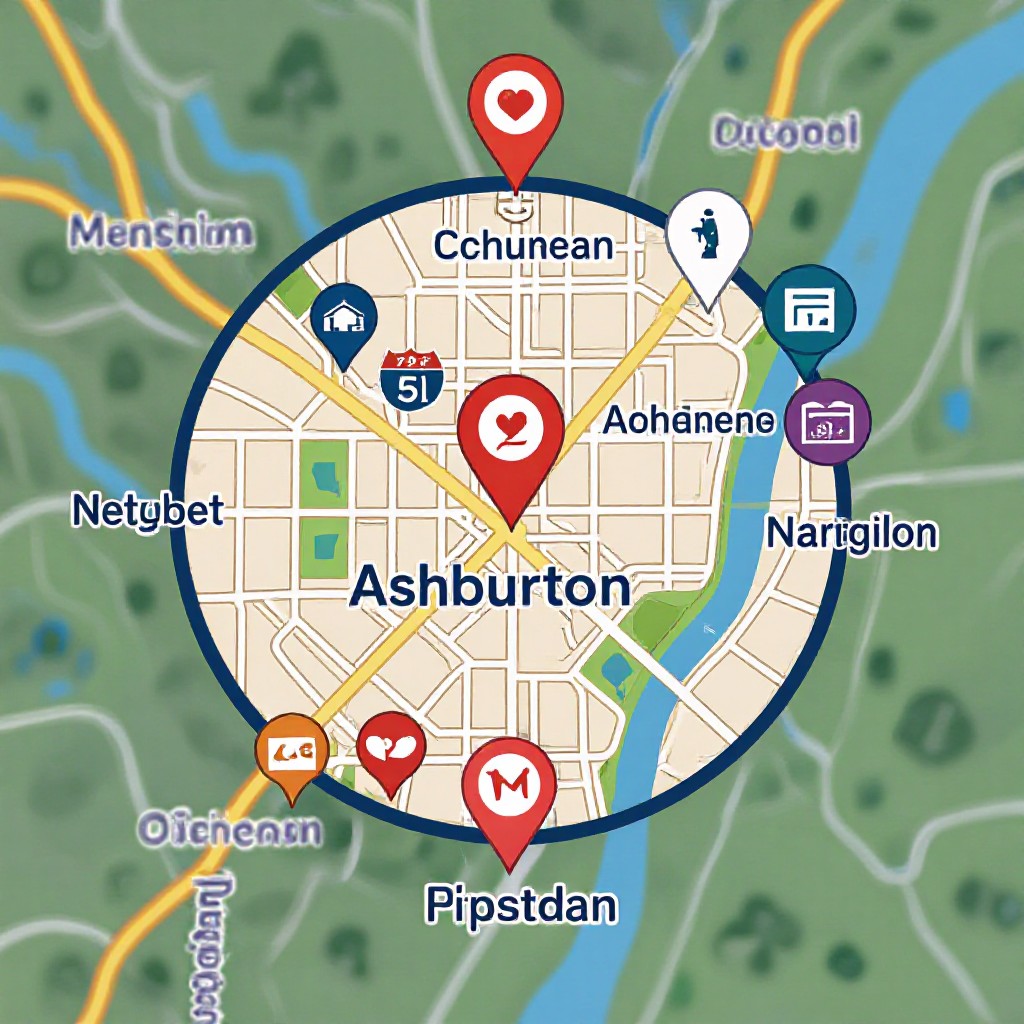 Ashburton local map and businesses