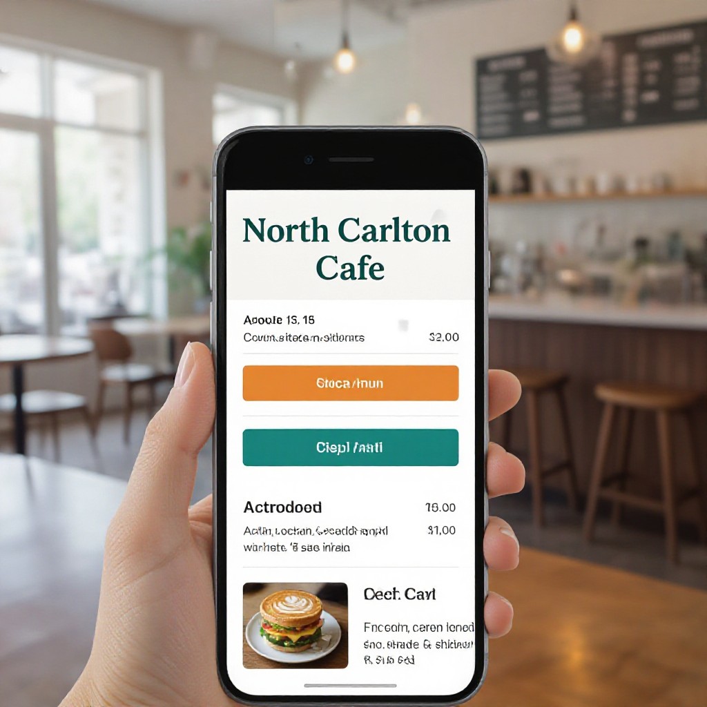North Carlton cafe website example