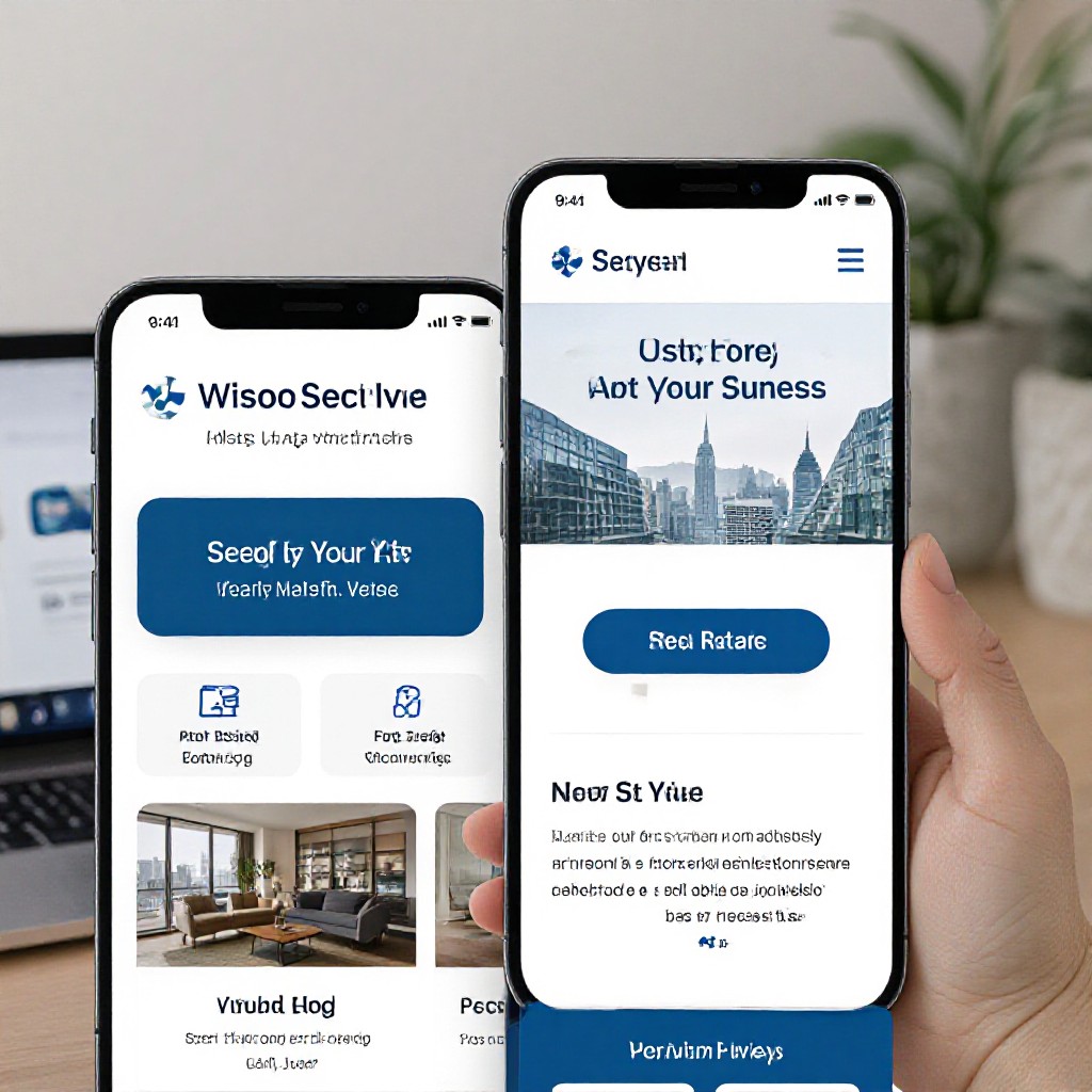 Website preview on desktop and mobile
