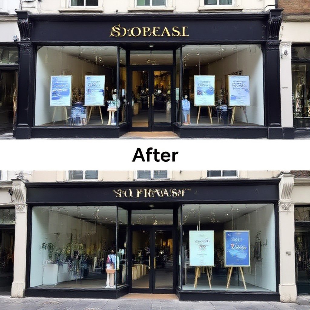 before and after shopfront