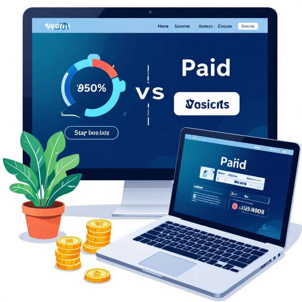 free vs paid website comparison