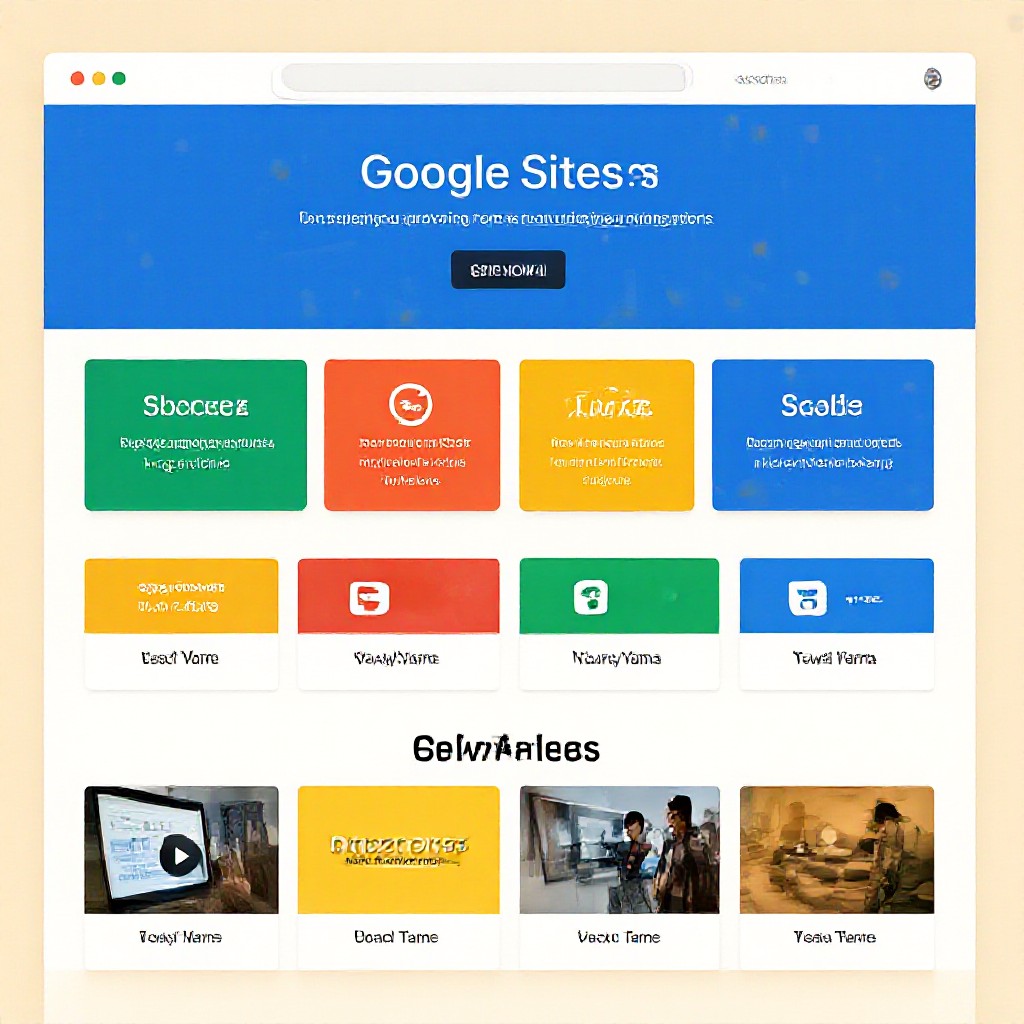 Google Sites screenshot