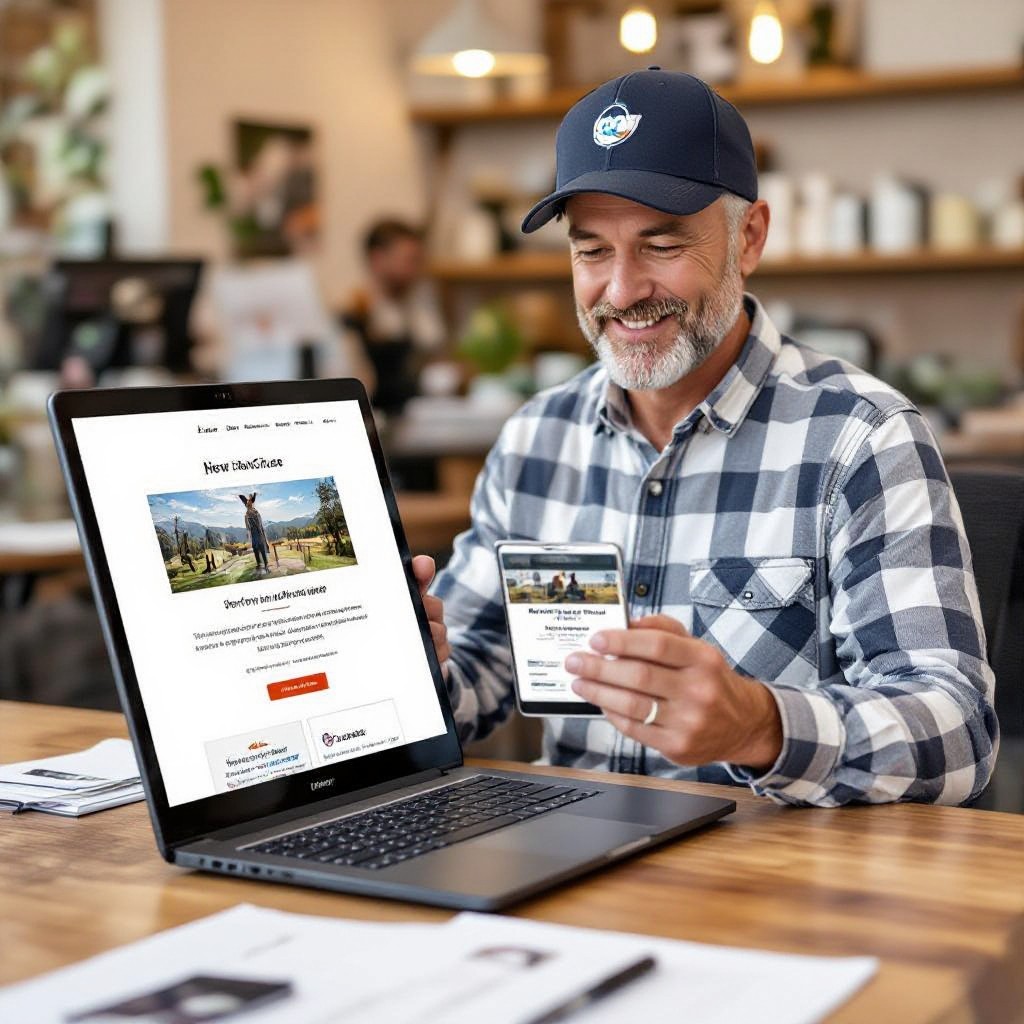 Wallaby Creek local business website preview