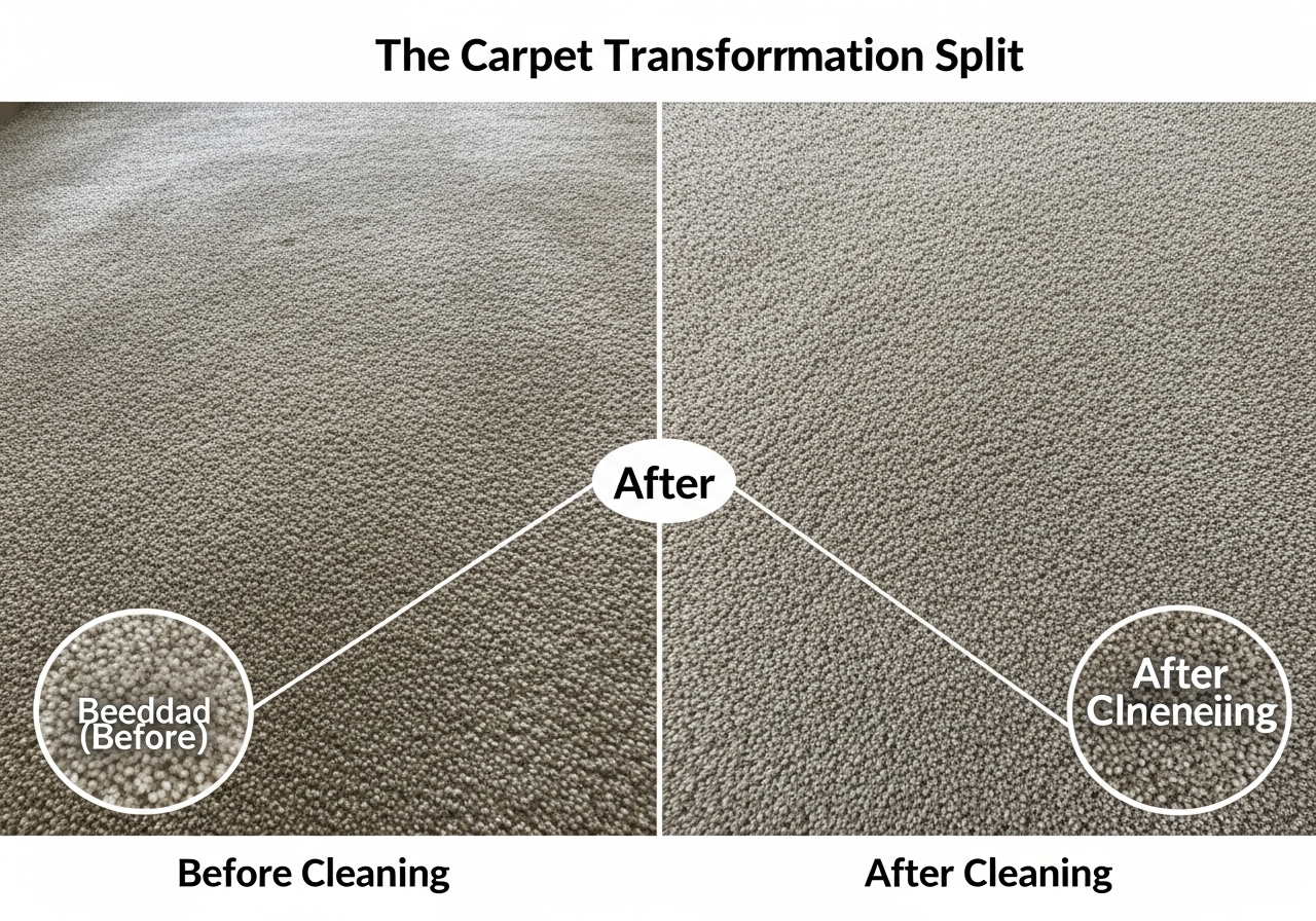 cleaning before and after