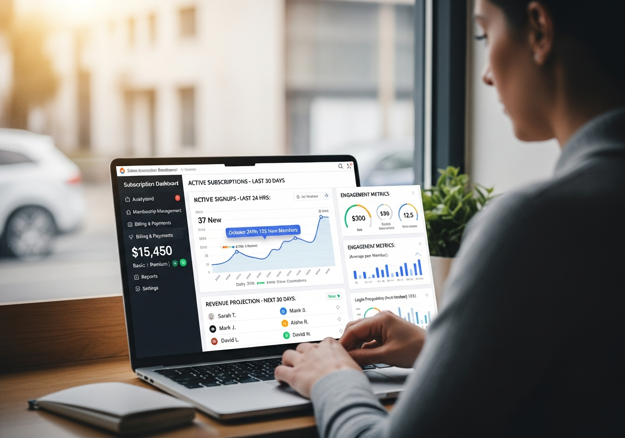 subscription dashboard
