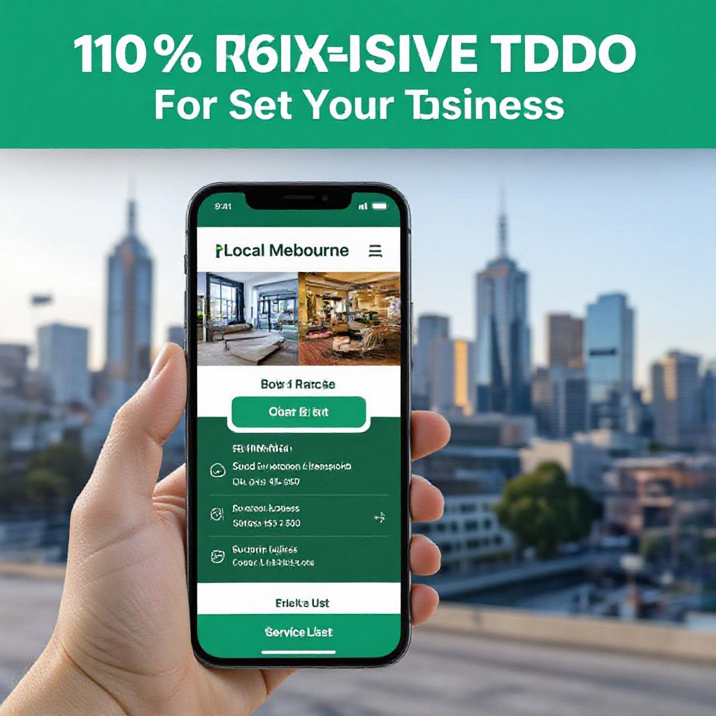 Local Melbourne website on mobile
