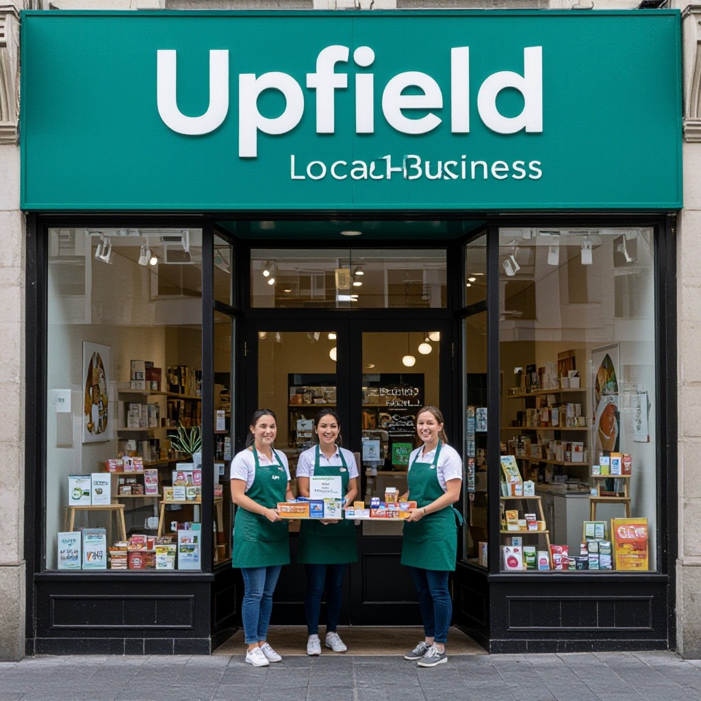 Upfield local business website preview