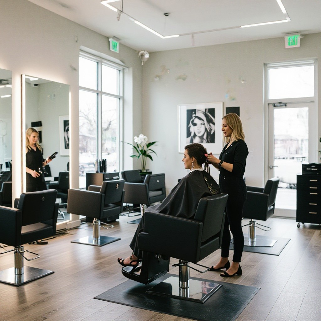 Hair salon design example