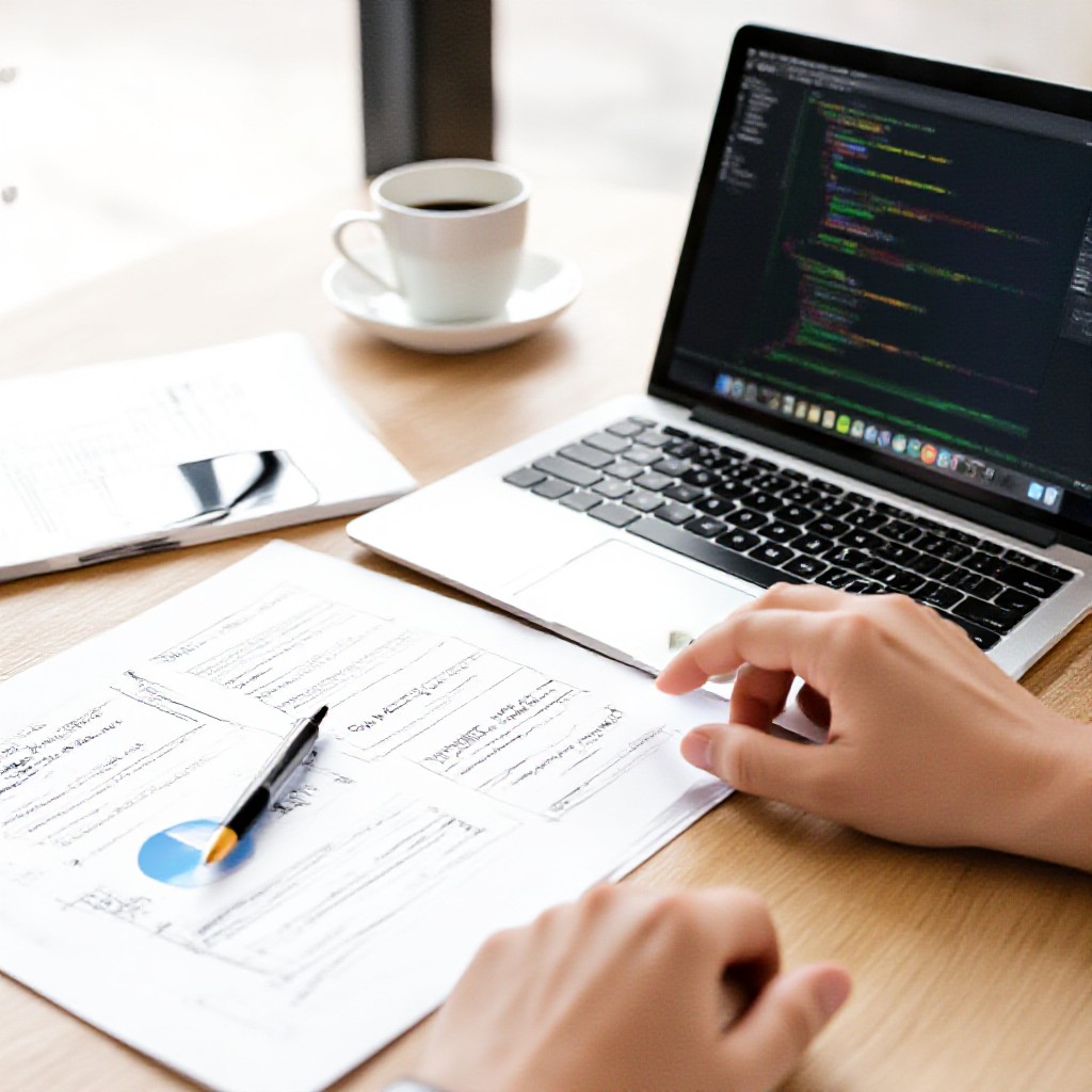 build website on laptop