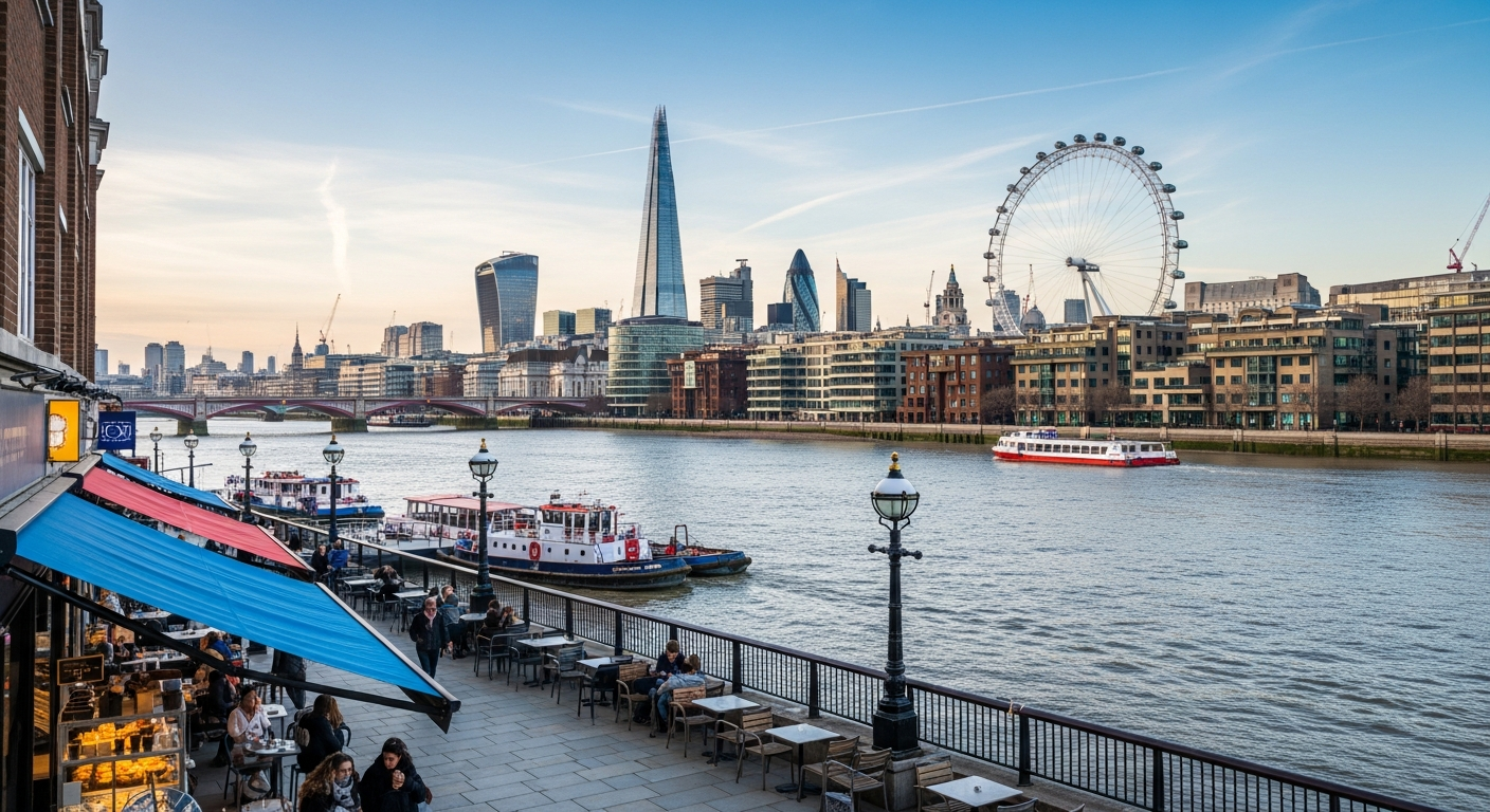 Southbank riverside skyline