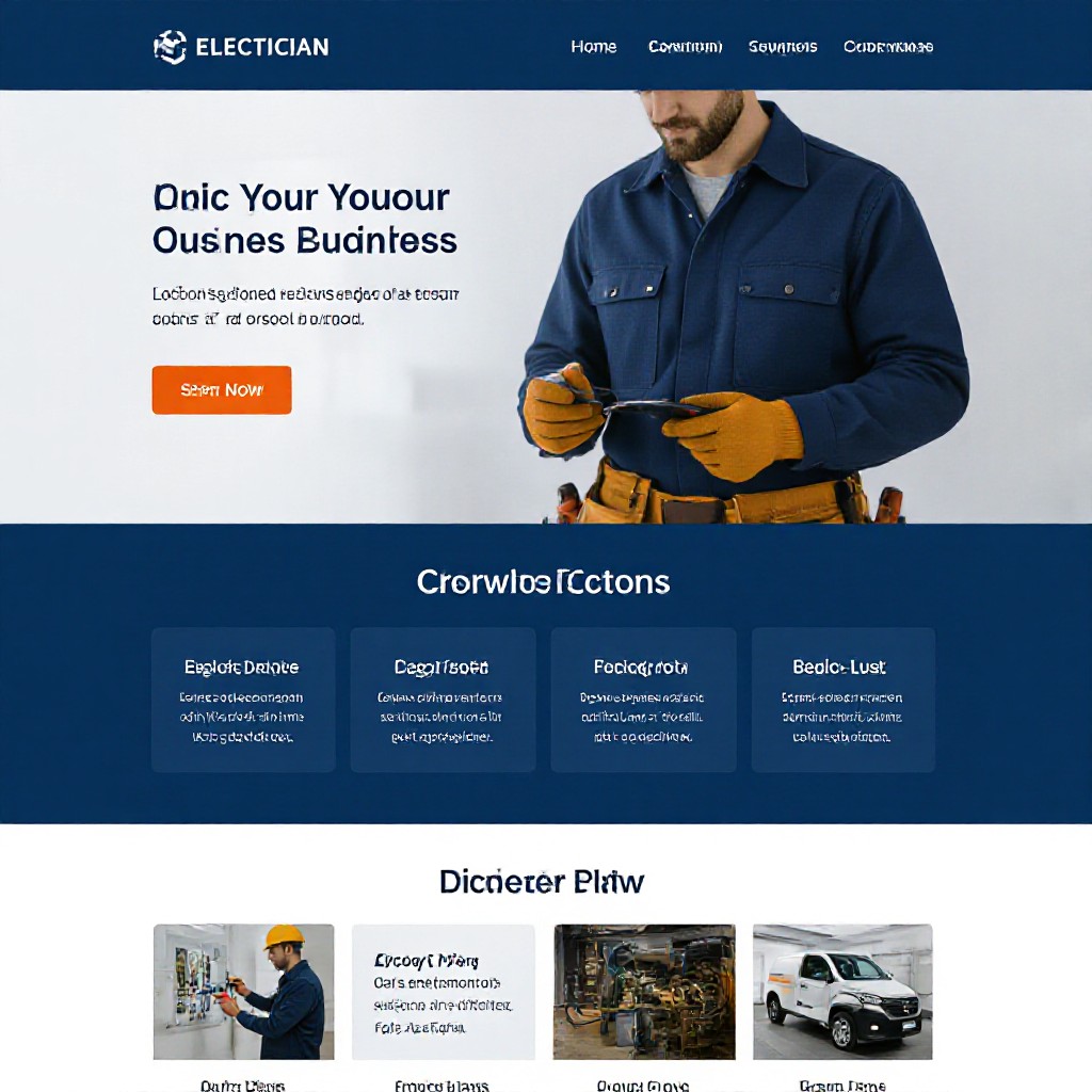 Modern electrician template