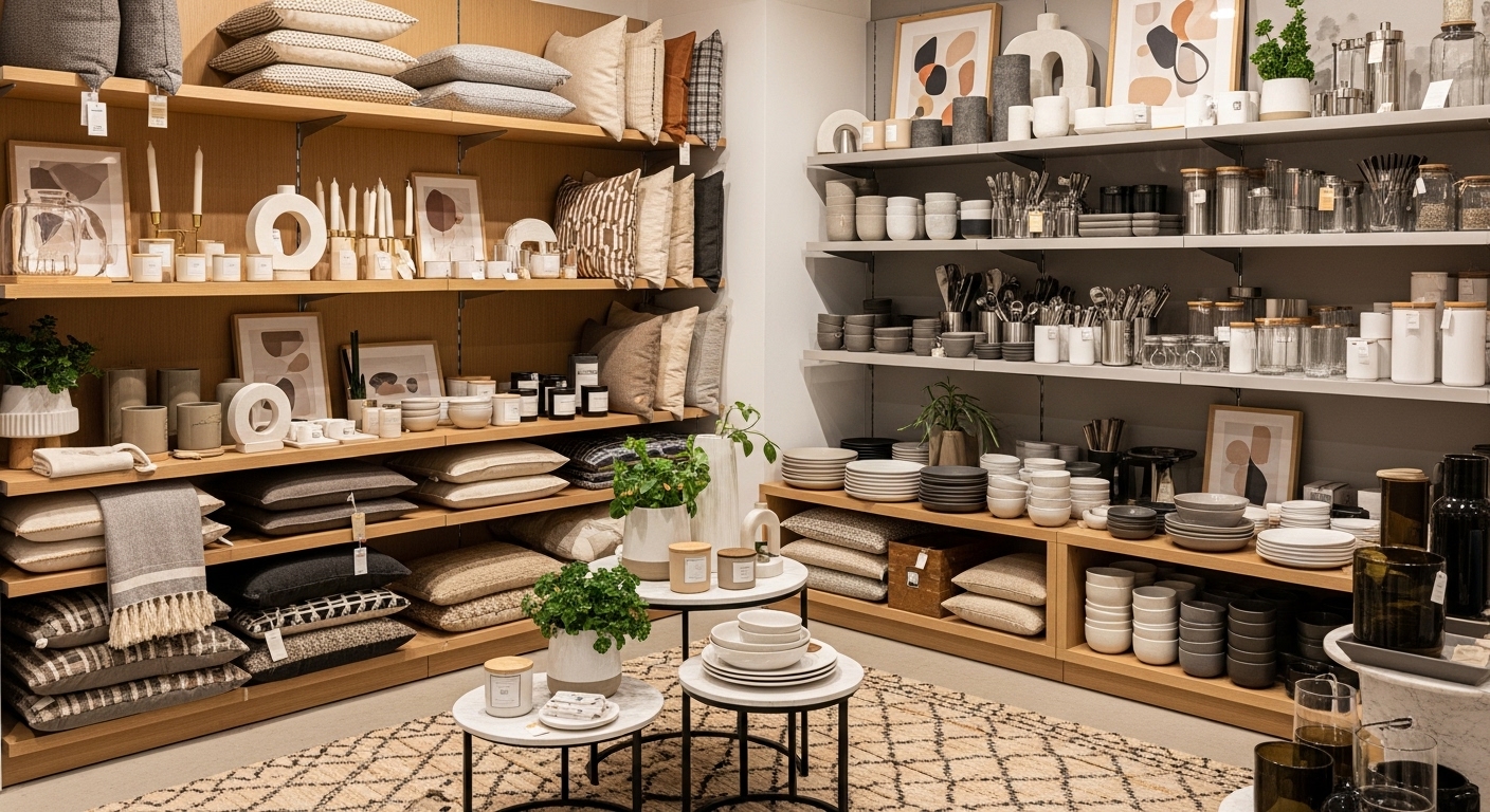 Home goods store website hero