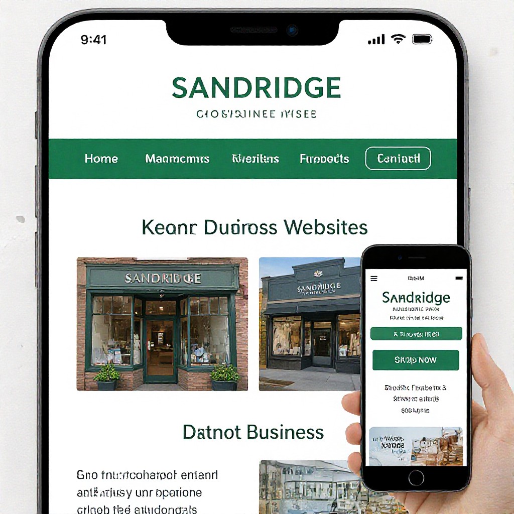 Sandridge web design preview