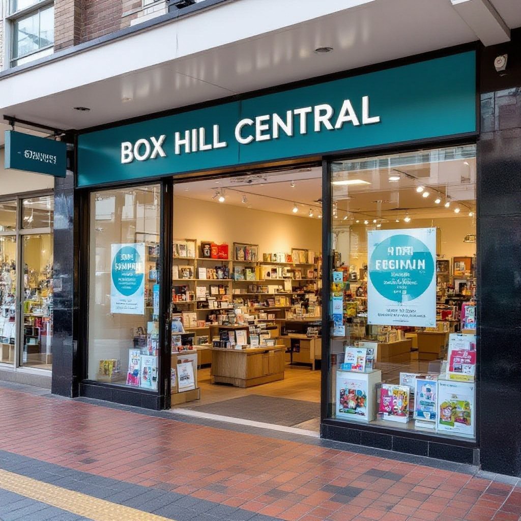 Local shopfront near Box Hill Central